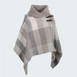 Poncho Multicolore Beige Branigan Weavers