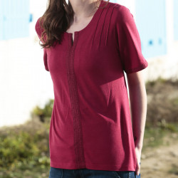 T-shirt Bohême Rouge Foncé Out Of Ireland T-shirt Bohême Rouge Foncé Out Of Ireland