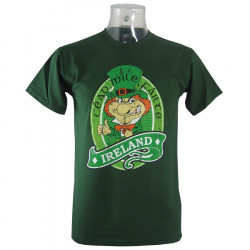 Ireland Dark Green Leprechaun T-shirt
