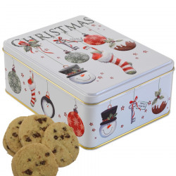 Boîte Biscuits Noël Pépites de Chocolat 400g