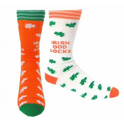 Mismatched Socks Orange and White
