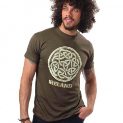 Ireland Celtic Knot Kaki T-Shirt