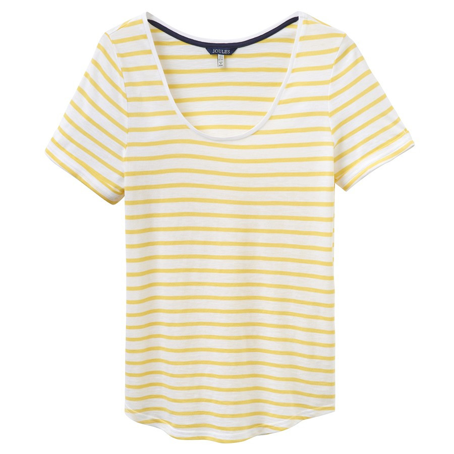 Tshirt Jersey Rayé Jaune Tom Joule