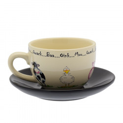 Home Farm Sandstone Cup and Saucer